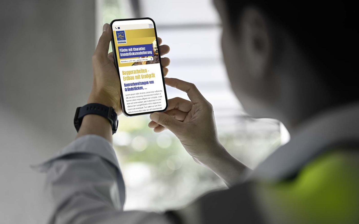 Die neue Webseite ist optimiert für mobile Geräte wie Smartphones.