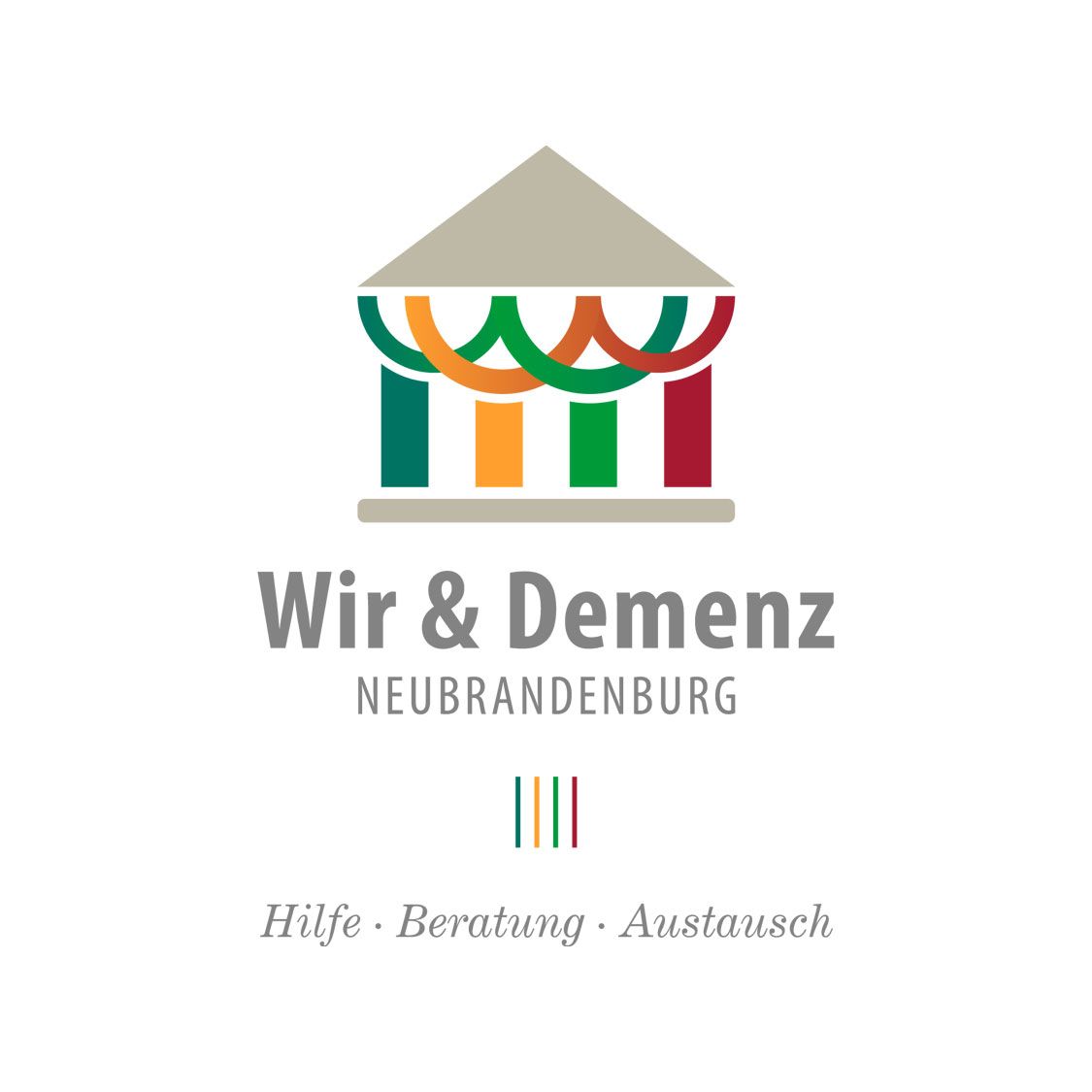 Logo Netzwerk Demenz Neubrandenburg mit Slogan