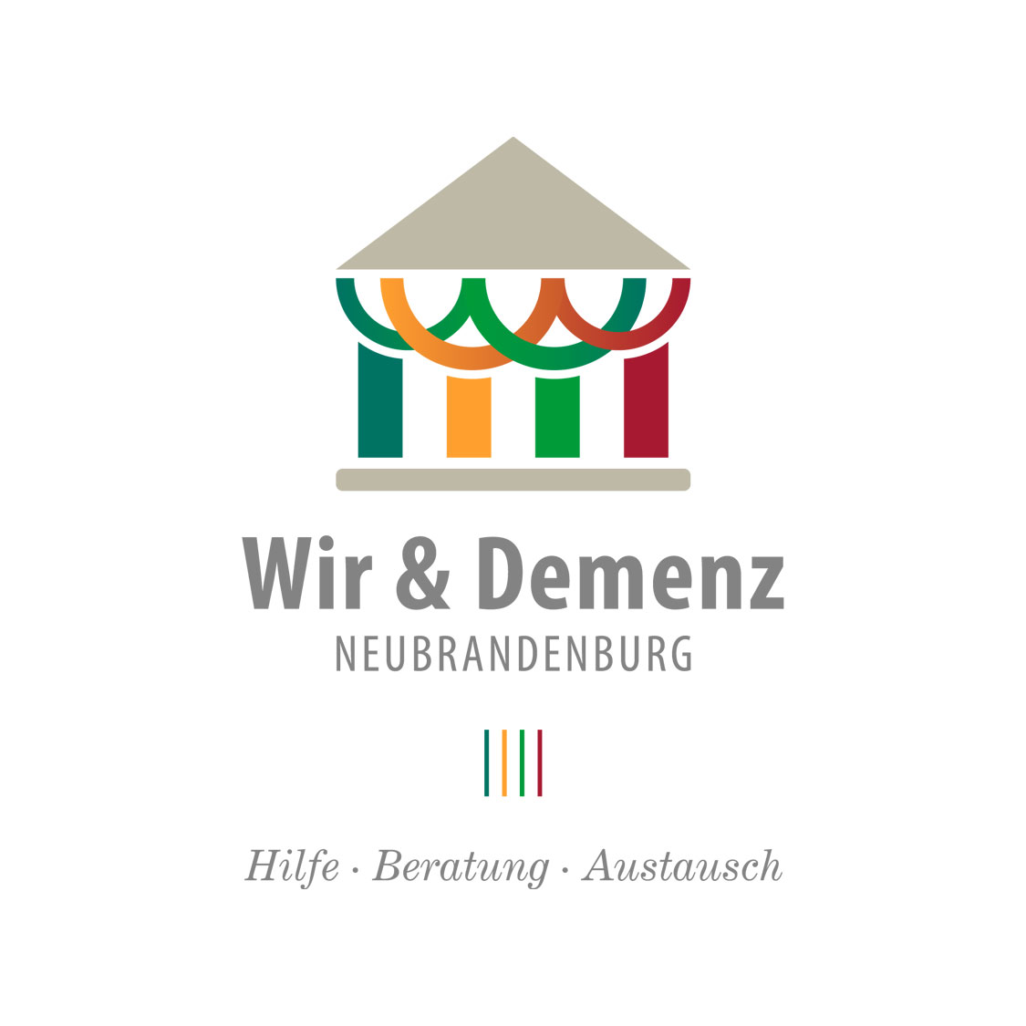 Logo Netzwerk Demenz Neubrandenburg mit Slogan